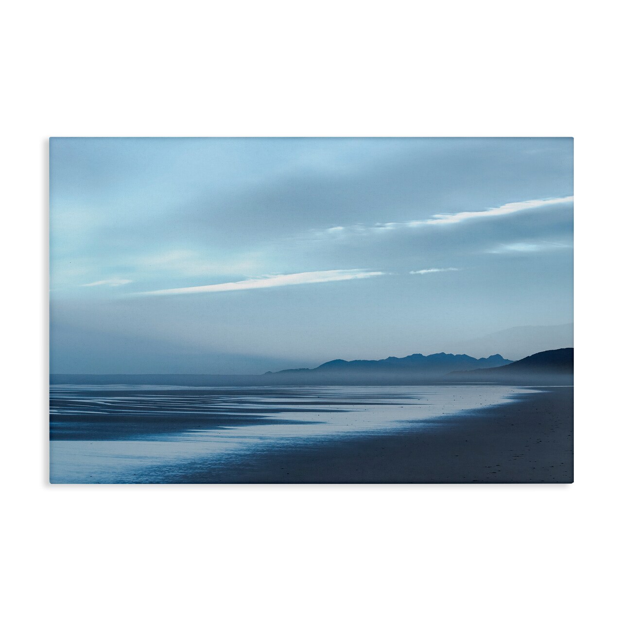 Stupell Industries Blue Toned Beach Scenery Canvas By Don Schwartz